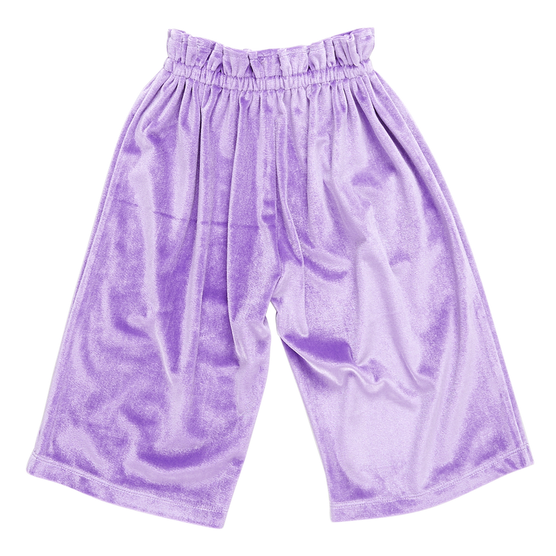 Girls Velour Theodore Pant - Lavender