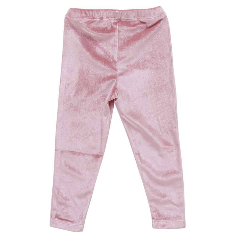 Girls Velour Legging - Mauve