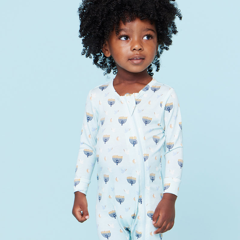 Baby Bamboo Romper - Peaceful Hanukkah