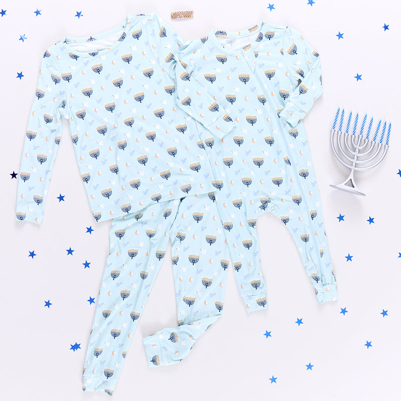 Baby Bamboo Romper - Peaceful Hanukkah