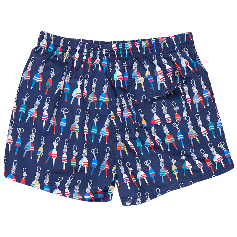 Mens Swim Trunk - Navy Buoys