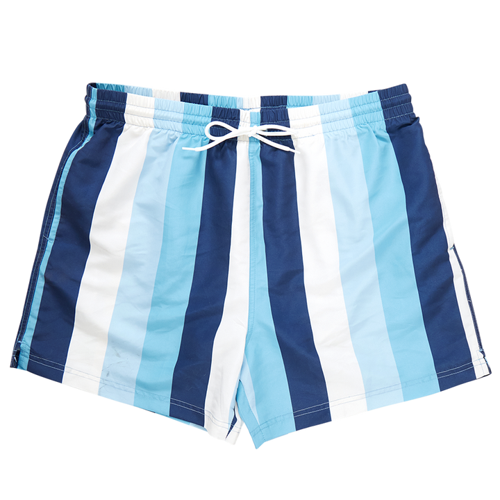 Mens Swim Trunk - Ocean Stripe