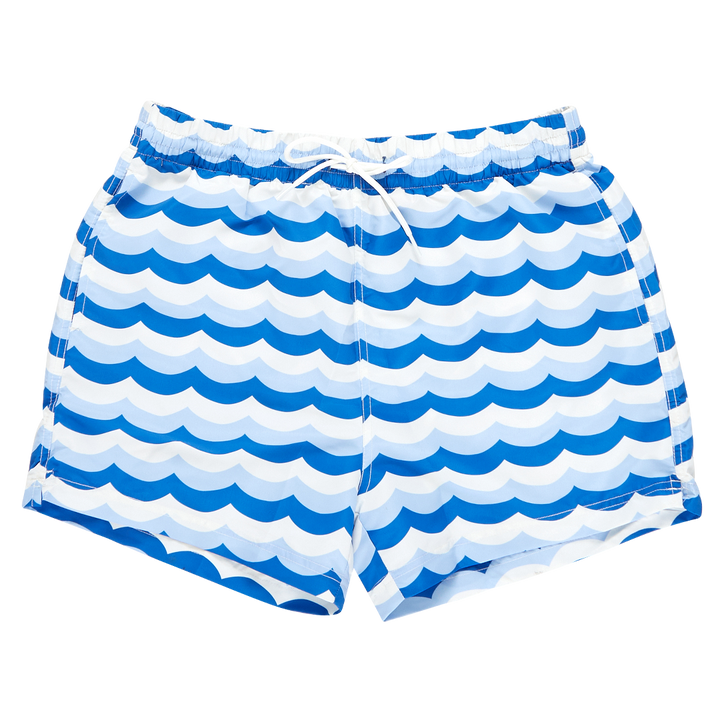 Mens Swim Trunk - Ocean Waves