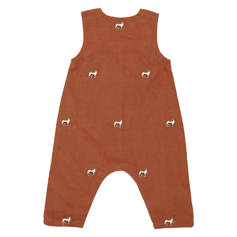 Baby Boys Corduroy Noah Jumper - Dog Embroidery