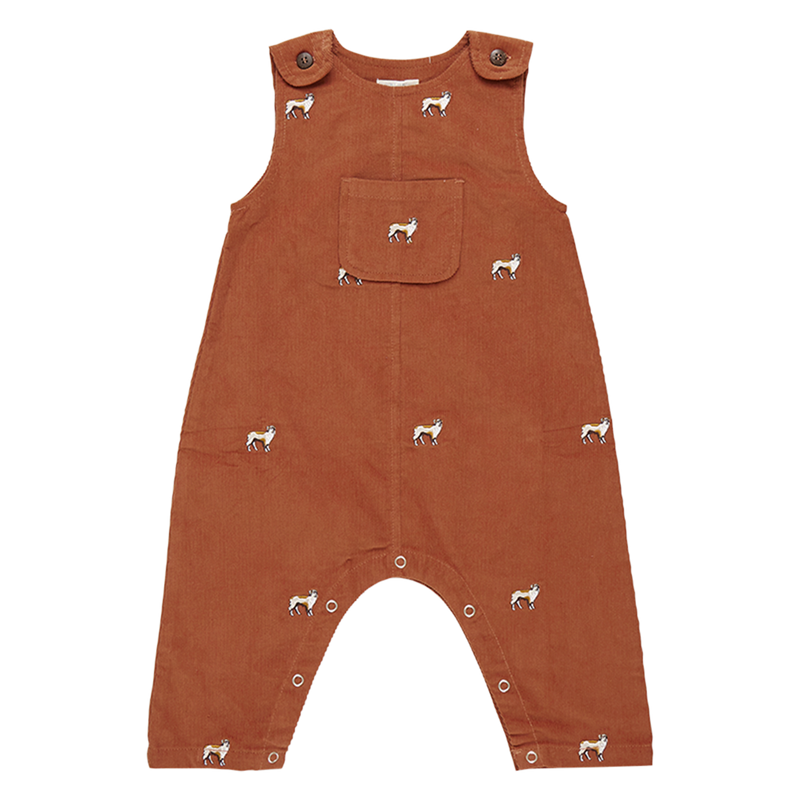 Baby Boys Corduroy Noah Jumper - Dog Embroidery