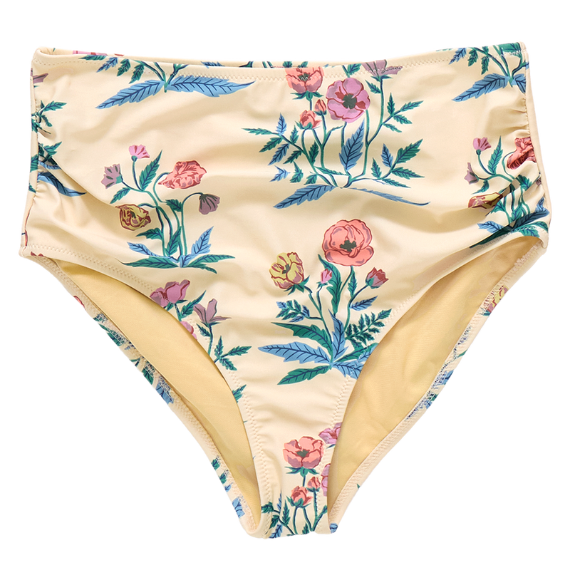 Womens Courtney Swim Bottom - Pale Yellow Poppy