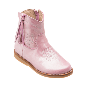 Hannah Suede Boot - Metallic Pink