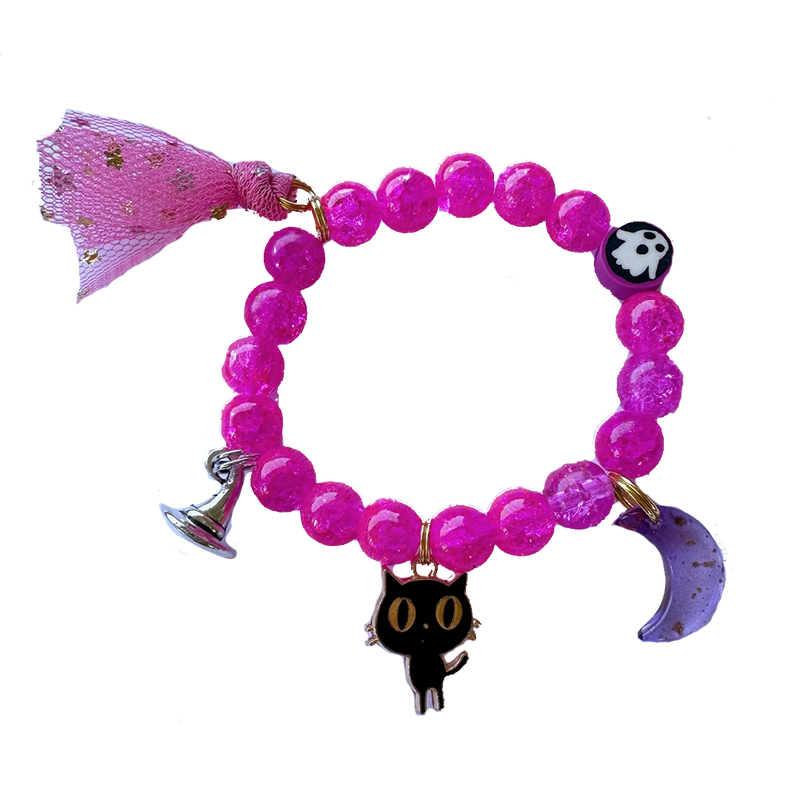 Halloween Bracelet - Pink Cat