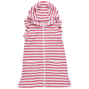 Girls Terry Coverup - Rapture Rose Stripe