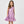 Girls Lame Kelsey Dress - Purple