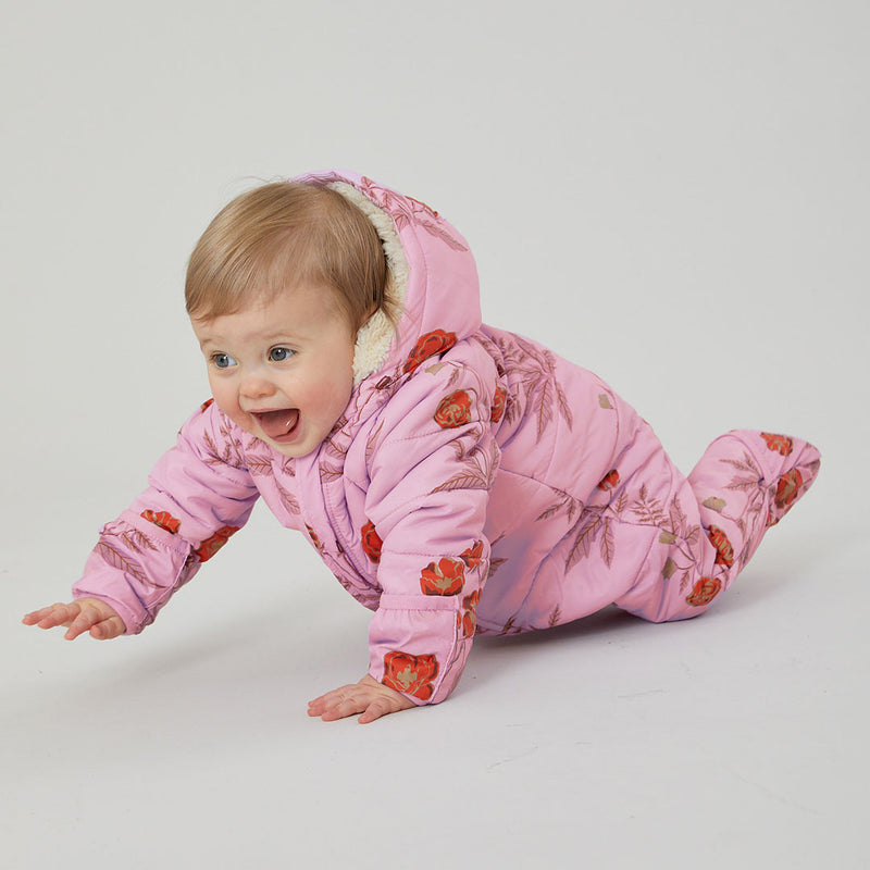 Baby Girls Lindsey Snowsuit - Lavender Poppy