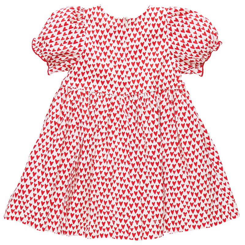 Girls Hermione Dress - Mini Hearts