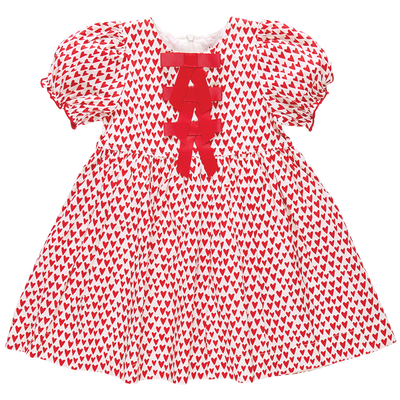 Girls Hermione Dress - Mini Hearts