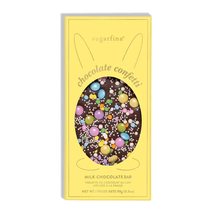 Confetti Milk Chocolate Bar - Yellow Easter