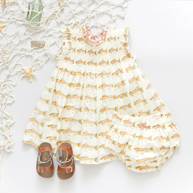 Baby Girls Stevie Dress Set - Rainbow Trout