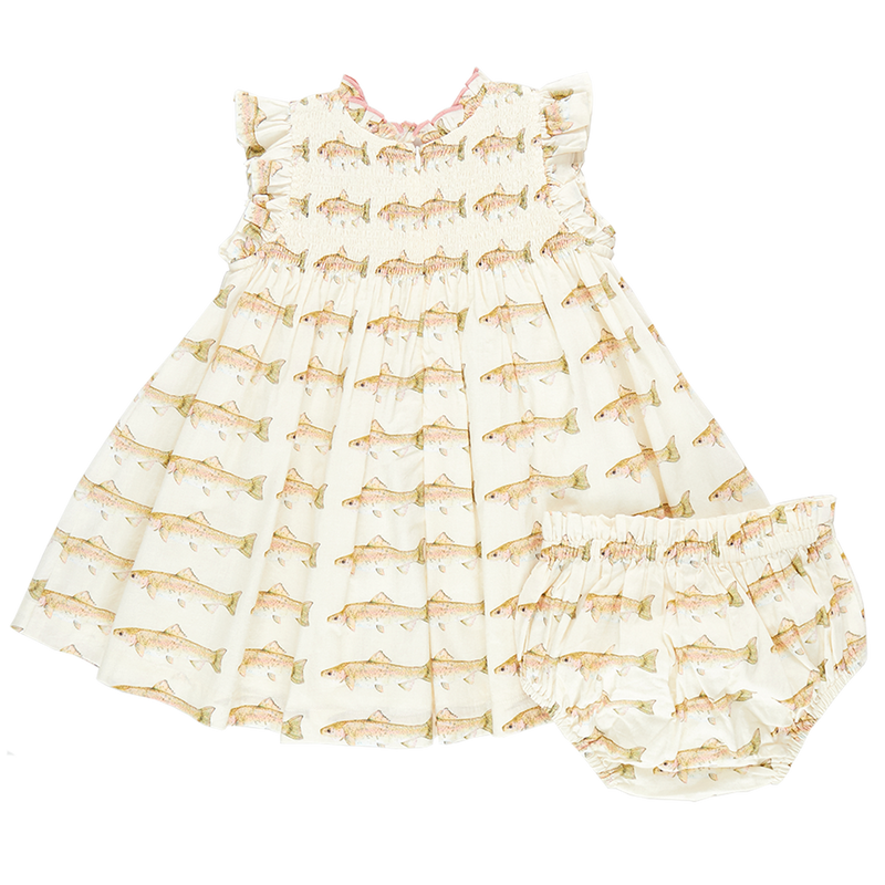 Baby Girls Stevie Dress Set - Rainbow Trout