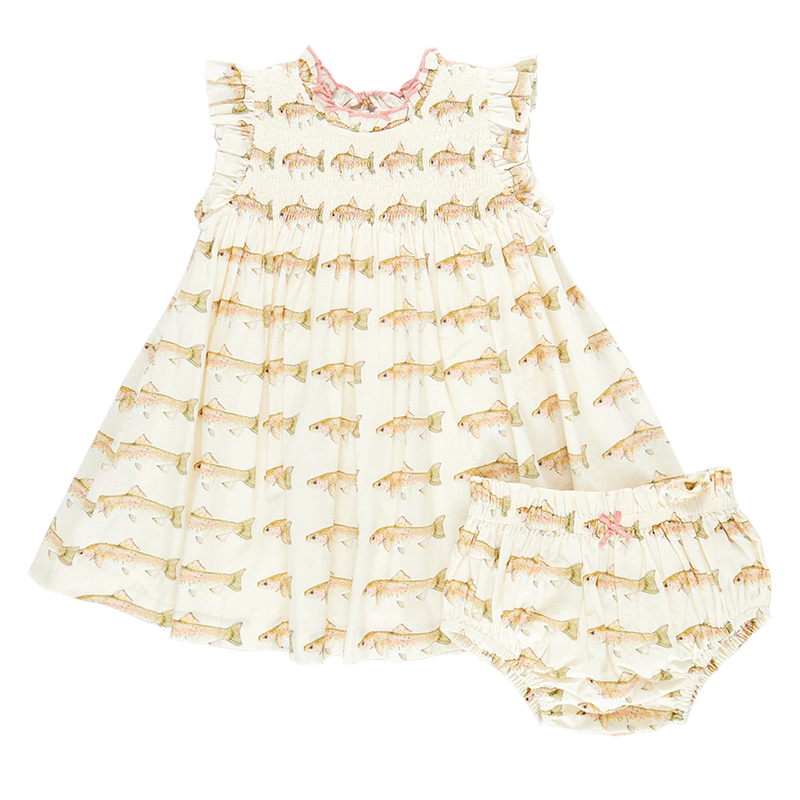 Baby Girls Stevie Dress Set - Rainbow Trout