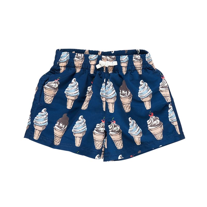 Baby Boys Swim Trunk - Navy Soft Serve