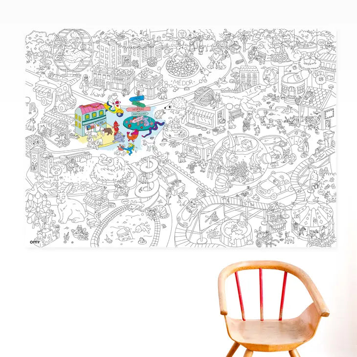 OMY Giant Coloring Poster, Ocean
